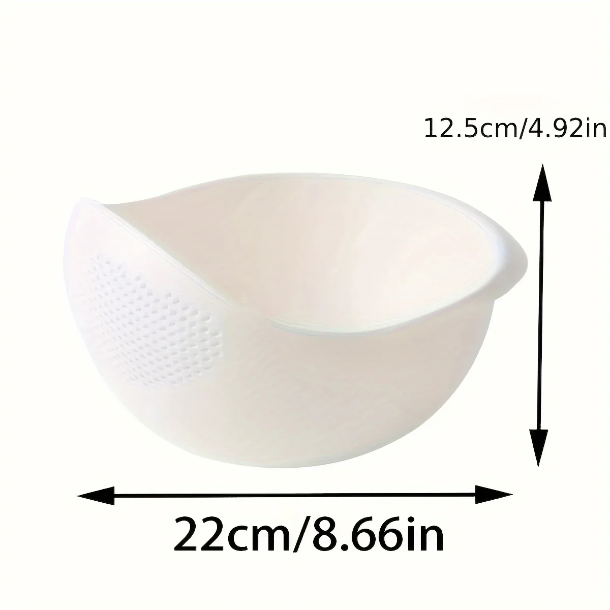 Montero Milan 1 Modern Plastic Multi-Purpose Kitchen Strainer - Fruit, Vegetable, Rice, and Grain Food Drain Basket - Kitchen Accessory Storage Basket - Image 5