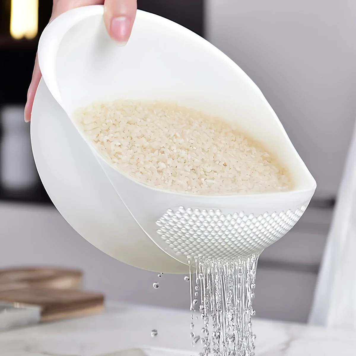 Montero Milan 1 Modern Plastic Multi-Purpose Kitchen Strainer - Fruit, Vegetable, Rice, and Grain Food Drain Basket - Kitchen Accessory Storage Basket - Image 8