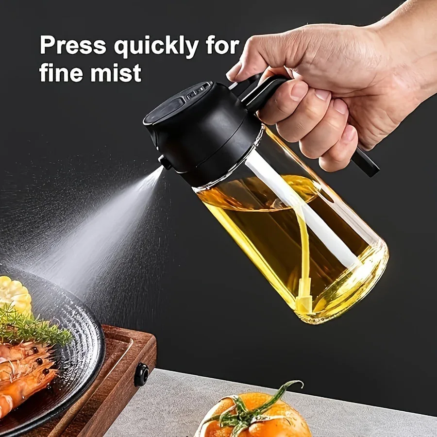 Montero Milan 1 Portable Olive Oil Sprayer and Pourer | 470ML Plastic Kitchen Oil Bottle for Cooking, BBQ, Air Fryers, Baking, Salads - Image 11