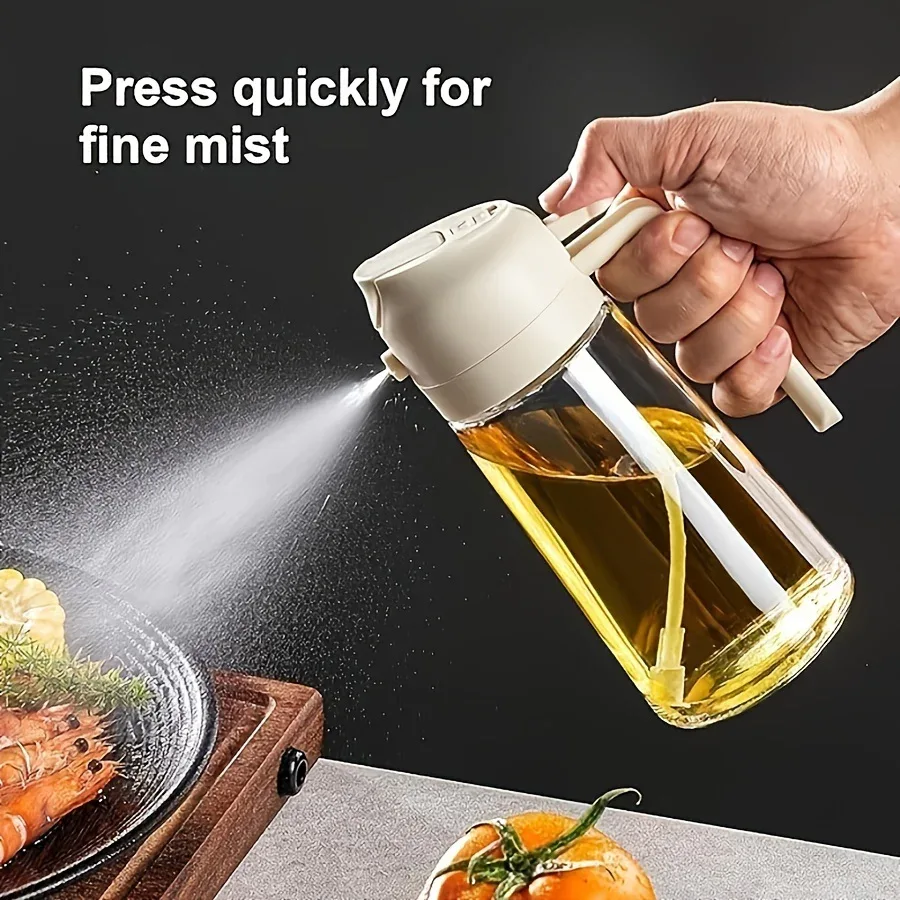 Montero Milan 1 Portable Olive Oil Sprayer and Pourer | 470ML Plastic Kitchen Oil Bottle for Cooking, BBQ, Air Fryers, Baking, Salads - Image 9