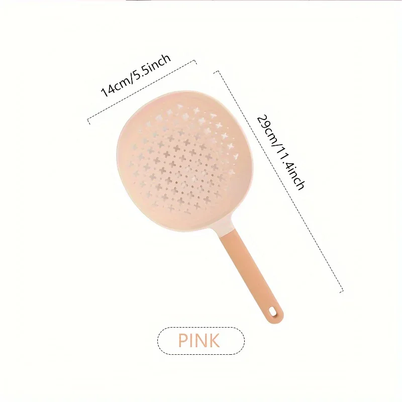 Montero Milan 1pc, Kitchen Colander, Kitchen Household Large Plastic Drain Long Handle Spoon, Salvage Noodle Dumpling High Temperature Resistant Colander Kitchen Stuff Kitchen Accessories Baking Supplies - Image 6