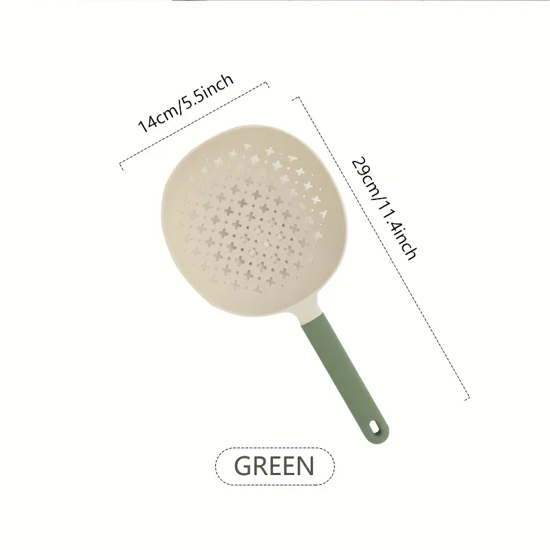 Montero Milan 1pc, Kitchen Colander, Kitchen Household Large Plastic Drain Long Handle Spoon, Salvage Noodle Dumpling High Temperature Resistant Colander Kitchen Stuff Kitchen Accessories Baking Supplies - Image 7