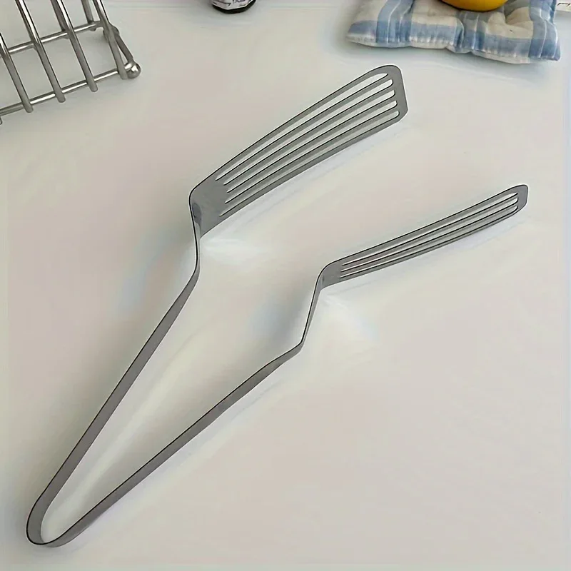 1pc, Multifunctional Stainless Steel Serving Tongs for Buffet, Fish Frying, Bread, Steak, Salad, and Dessert - Kitchen Tools for Effortless Food Prep and Presentation - Image 6