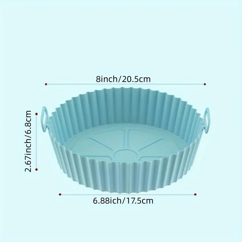 1pc Reusable Silicone Air Fryer Liner – Non-Stick Food-Grade, Universal Fit for All Air Fryers, Multi-Purpose Cooking Accessory, No Power Needed - Image 10