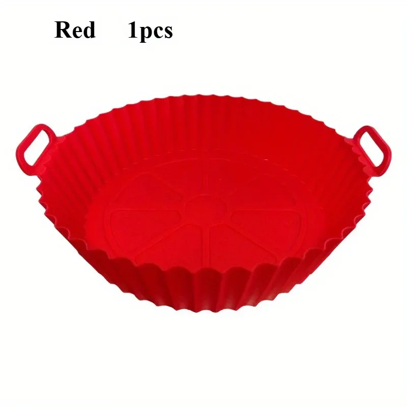 1pc Reusable Silicone Air Fryer Liner – Non-Stick Food-Grade, Universal Fit for All Air Fryers, Multi-Purpose Cooking Accessory, No Power Needed - Image 6