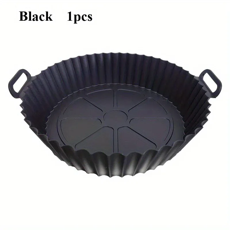 1pc Reusable Silicone Air Fryer Liner – Non-Stick Food-Grade, Universal Fit for All Air Fryers, Multi-Purpose Cooking Accessory, No Power Needed - Image 7