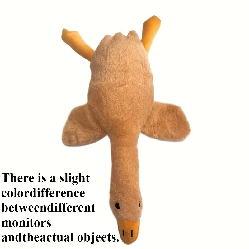 1pc White/Grey/Brown Soft Plush Toy, Duck-Companion Play Toy for Dogs, Release Dog Energy, Suitable for Large, Medium and Small Pets - Image 5