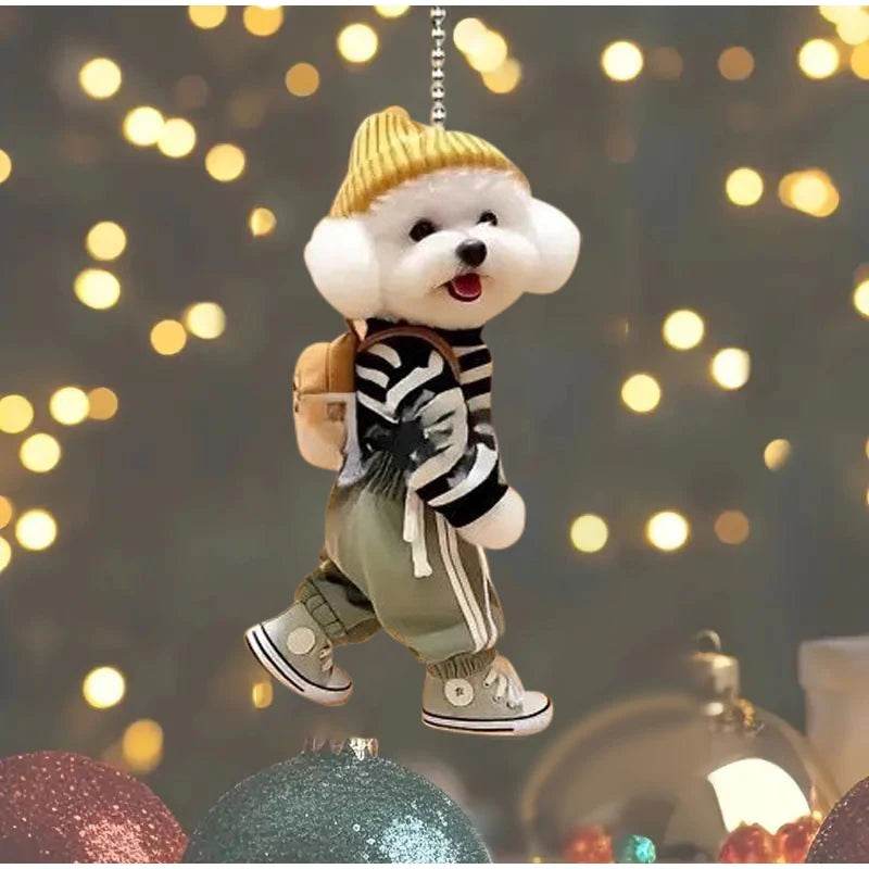 Adorable Puppy Hanging Ornament ( 1 PCs / 4 PCs) - Image 3