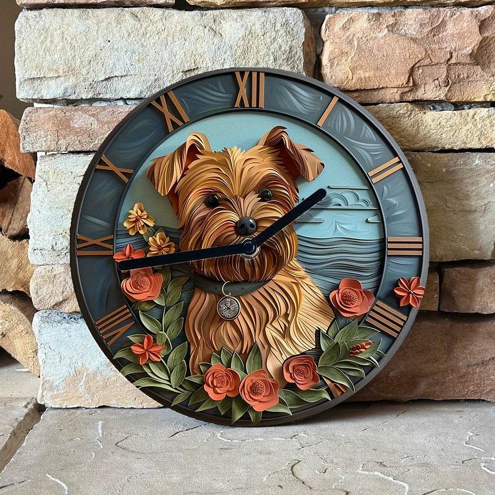 Yorkshire Terrier Silent Wall Clock - Image 3