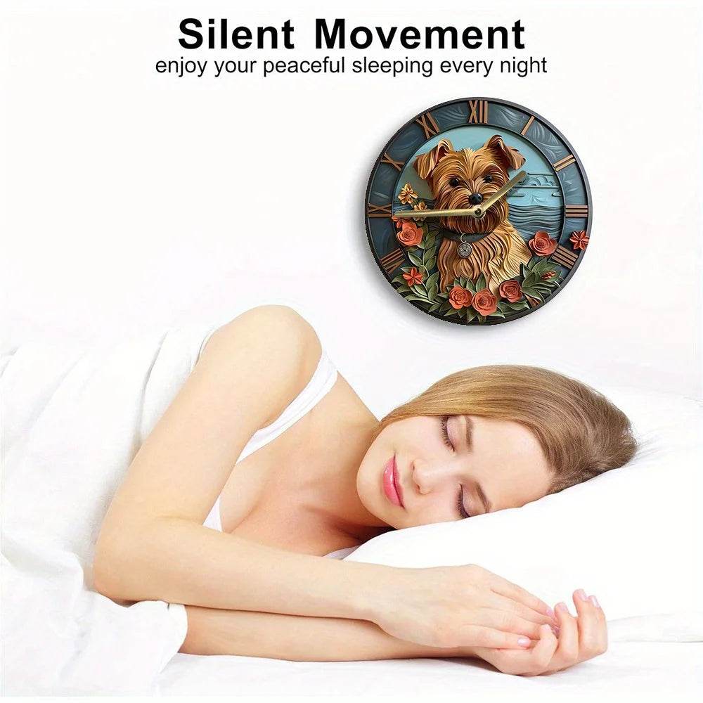 Yorkshire Terrier Silent Wall Clock - Image 4