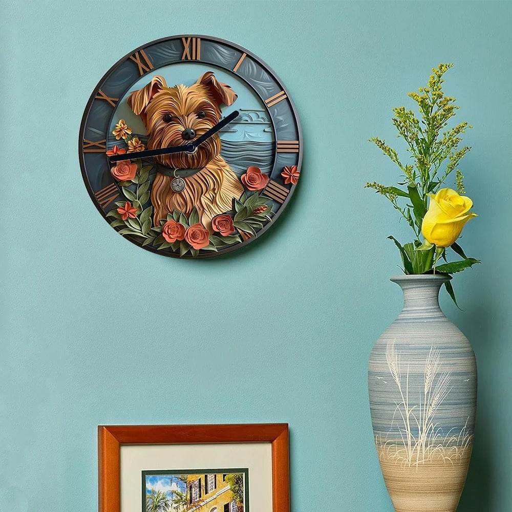 Yorkshire Terrier Silent Wall Clock - Image 5