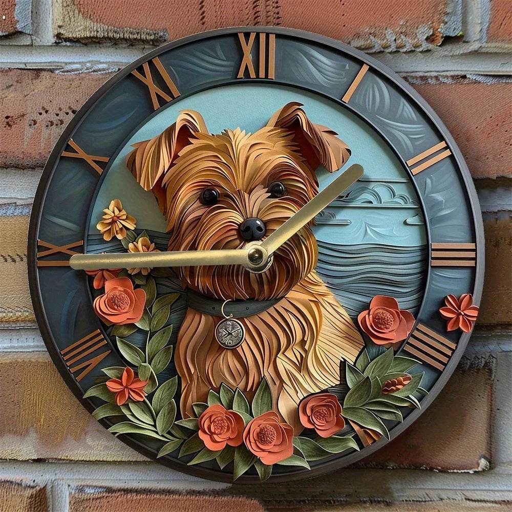 Yorkshire Terrier Silent Wall Clock - Image 6