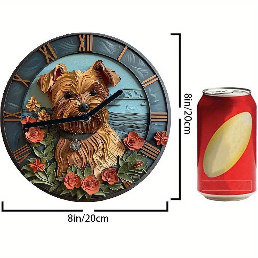 Yorkshire Terrier Silent Wall Clock - Image 7