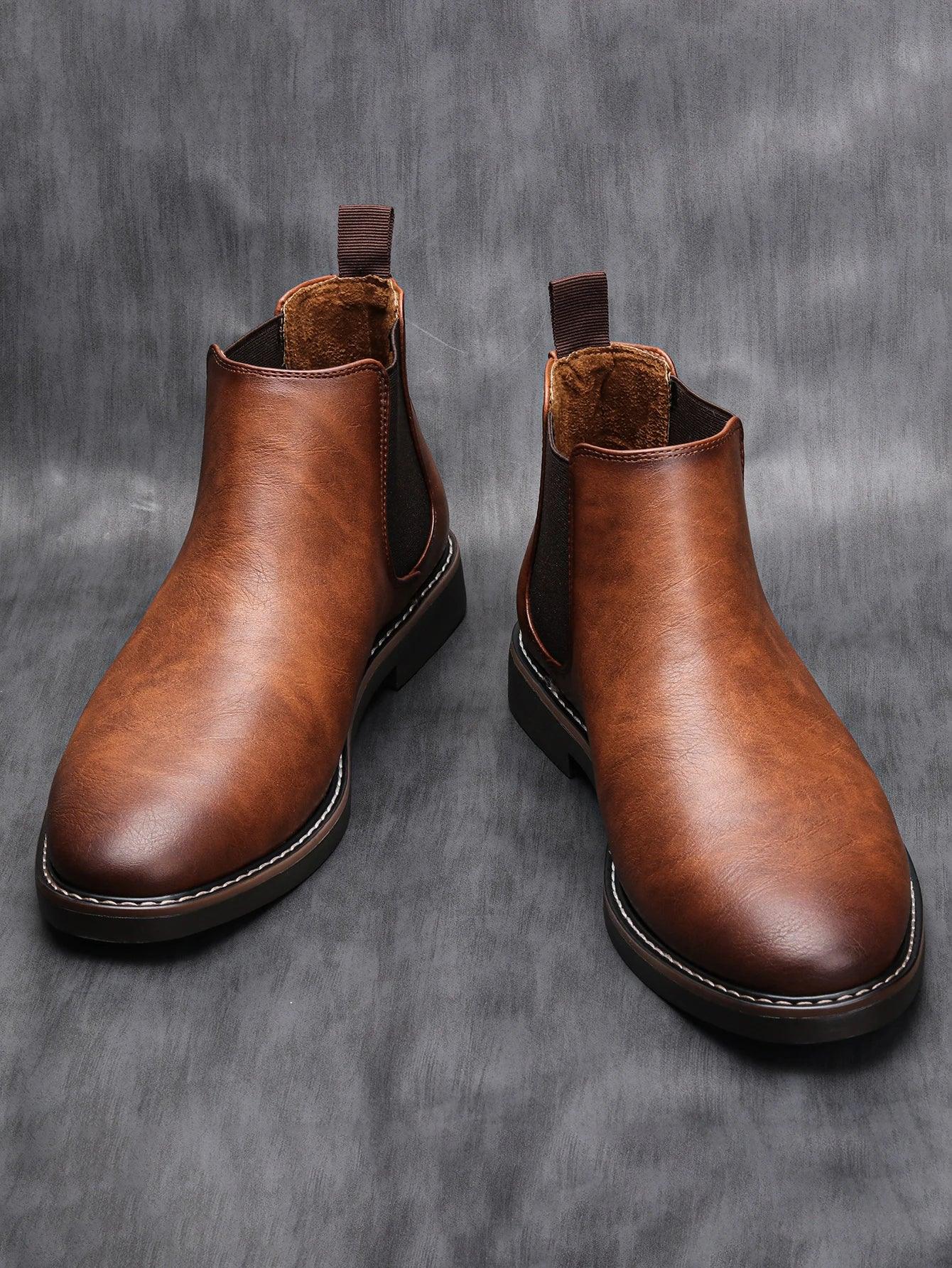 40~46 Men Chelsea Boots Brand Retro Comfortable Fashion Men Boots - Image 13