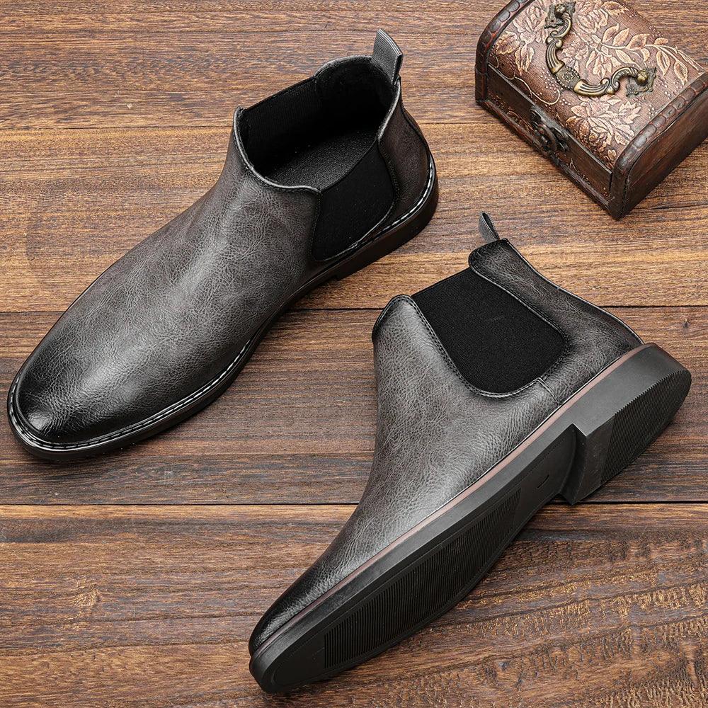 40~46 Men Chelsea Boots Brand Retro Comfortable Fashion Men Boots - Image 22