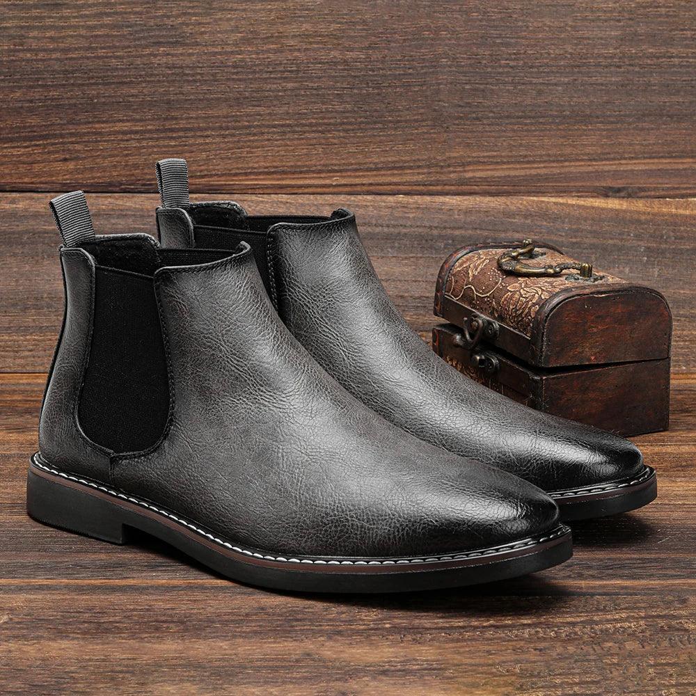 40~46 Men Chelsea Boots Brand Retro Comfortable Fashion Men Boots - Image 23