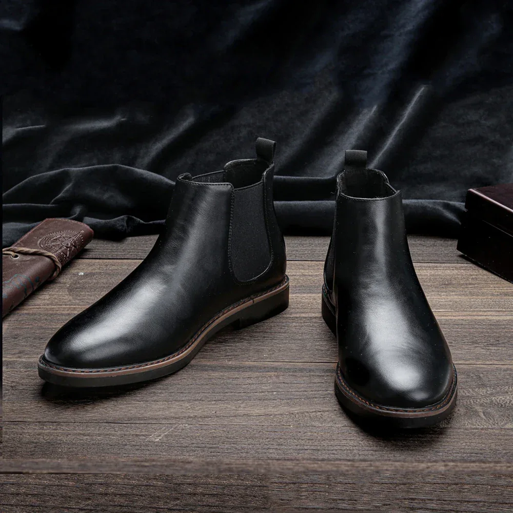 40~46 Men Chelsea Boots Brand Retro Comfortable Fashion Men Boots - Image 26