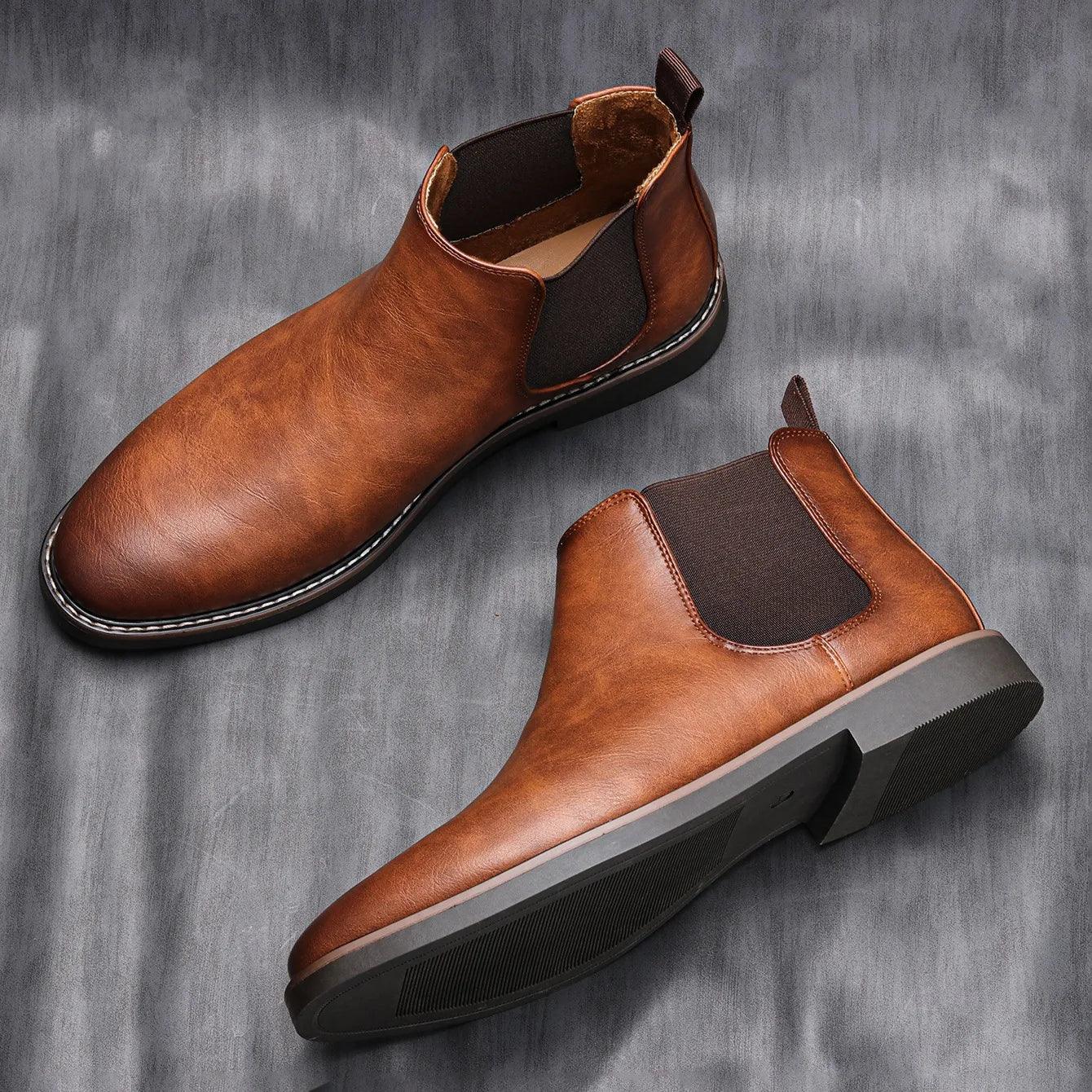 40~46 Men Chelsea Boots Brand Retro Comfortable Fashion Men Boots - Image 4