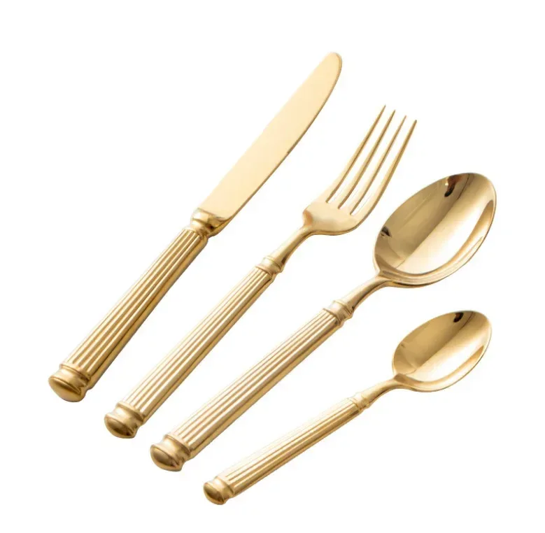 4pcs Bright 18/10 Stainless Steel Luxury Cutlery Set Dinnerware Tableware Knife Spoon Fork Flatware Dishwasher Safe Utensils - Image 21