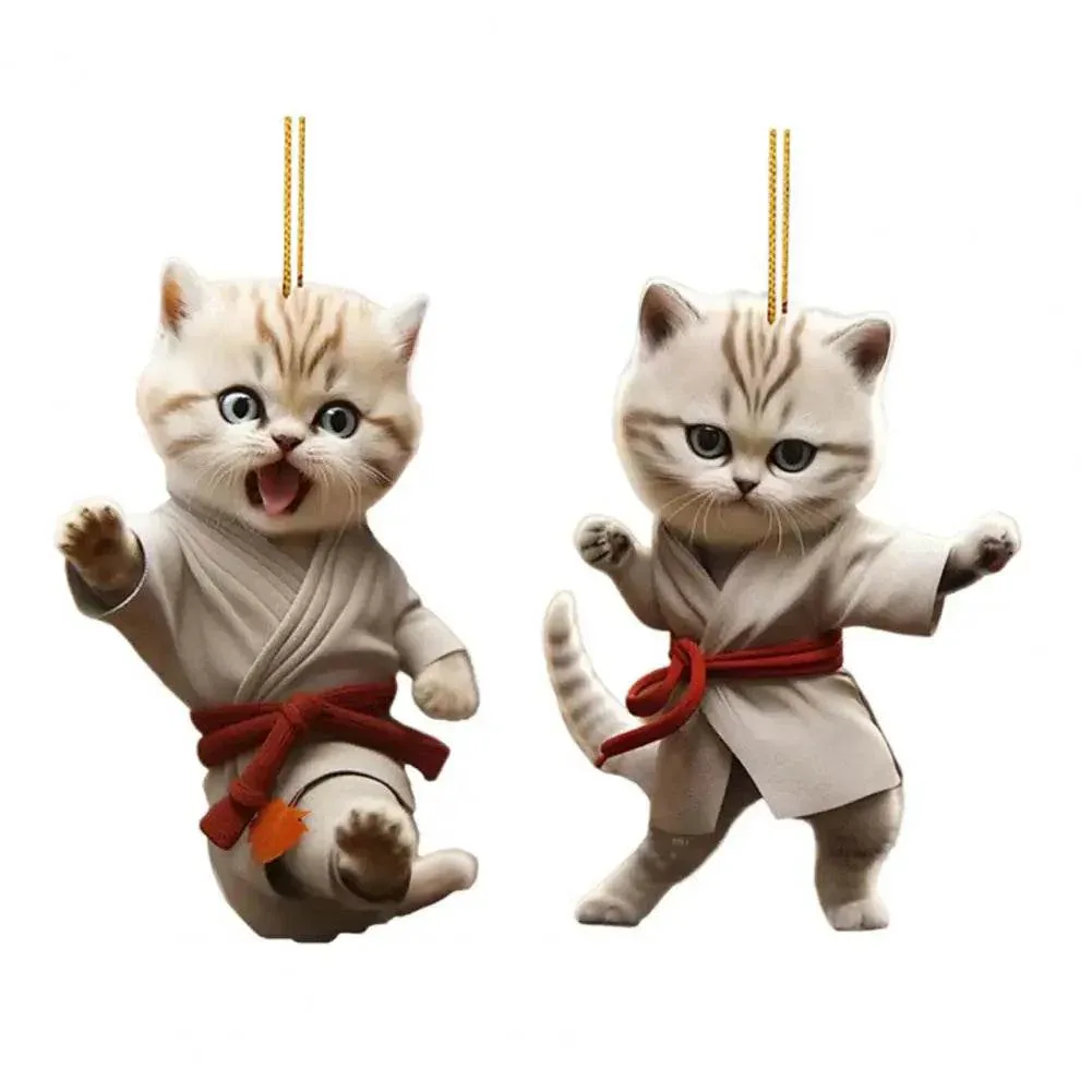 Kung Fu Cat Ornament ( 1 PCs / 4 PCs ) - Image 13