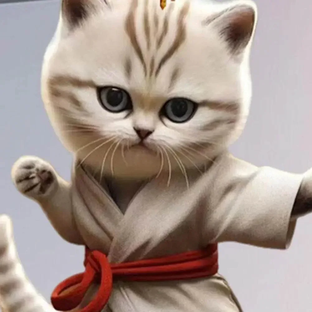 Kung Fu Cat Ornament ( 1 PCs / 4 PCs ) - Image 3