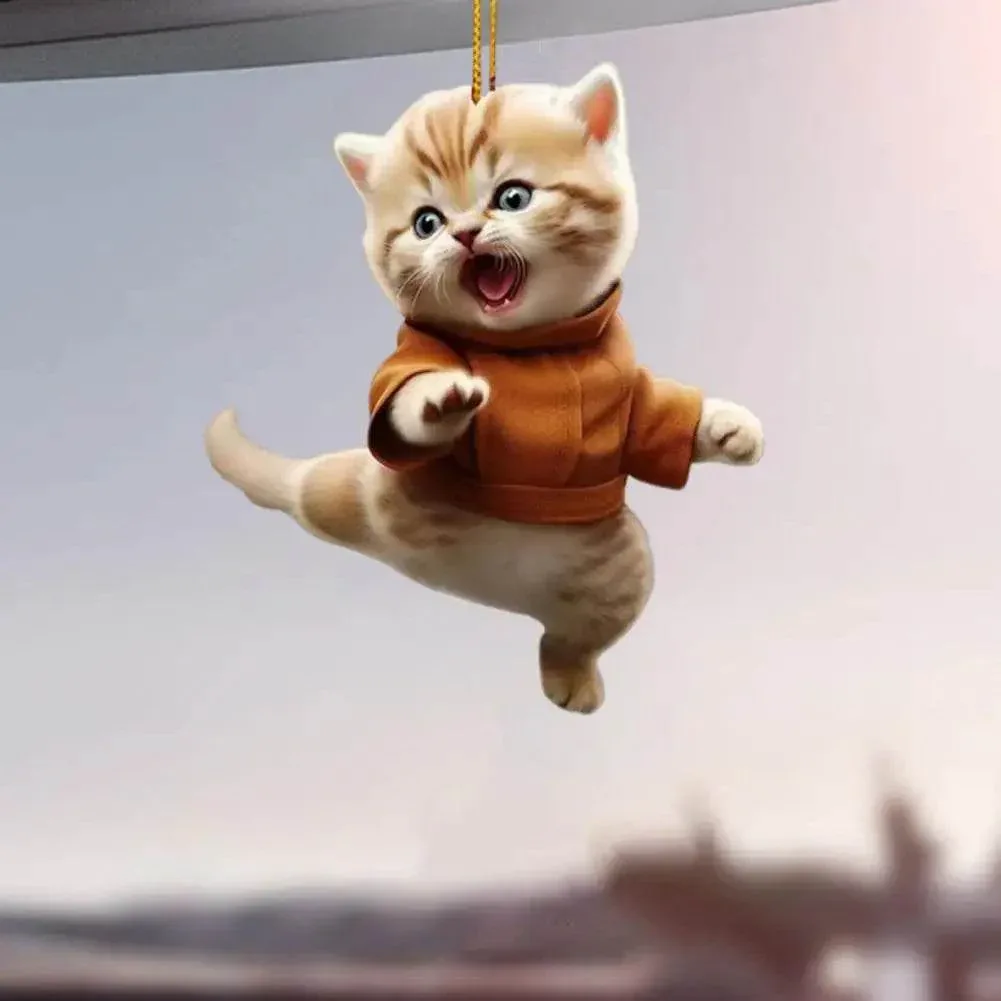 Kung Fu Cat Ornament ( 1 PCs / 4 PCs ) - Image 5