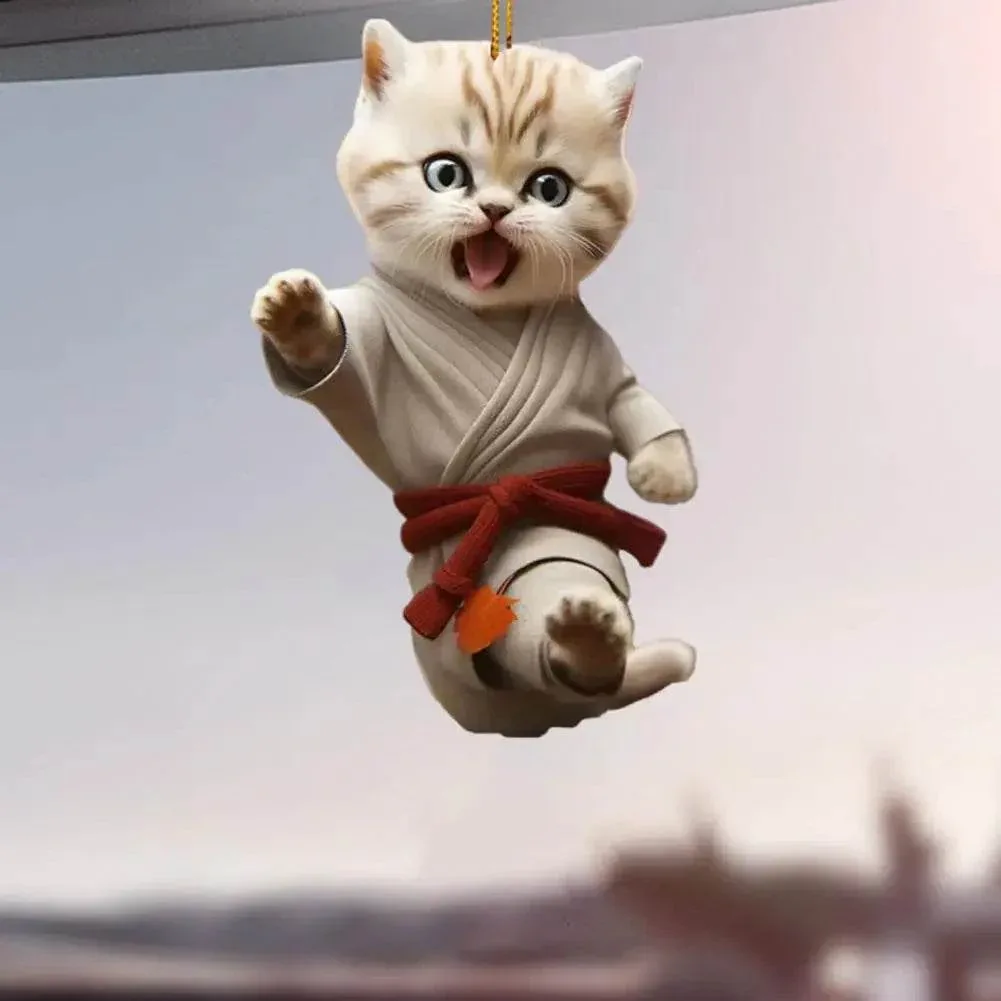 Kung Fu Cat Ornament ( 1 PCs / 4 PCs ) - Image 6