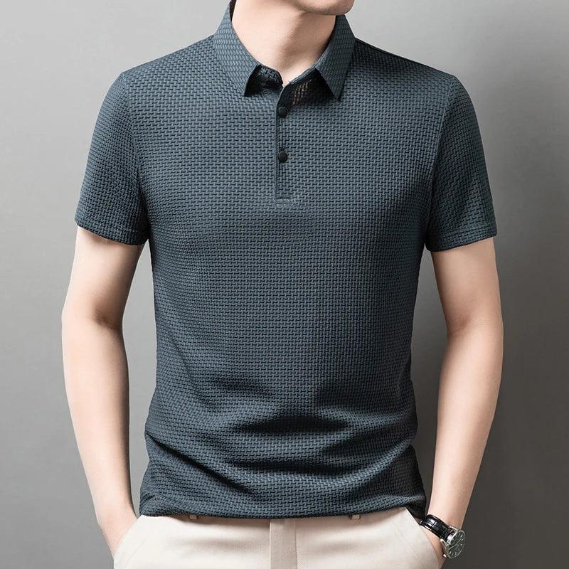AirKnit Breathable Textured Polo Shirt - Image 11