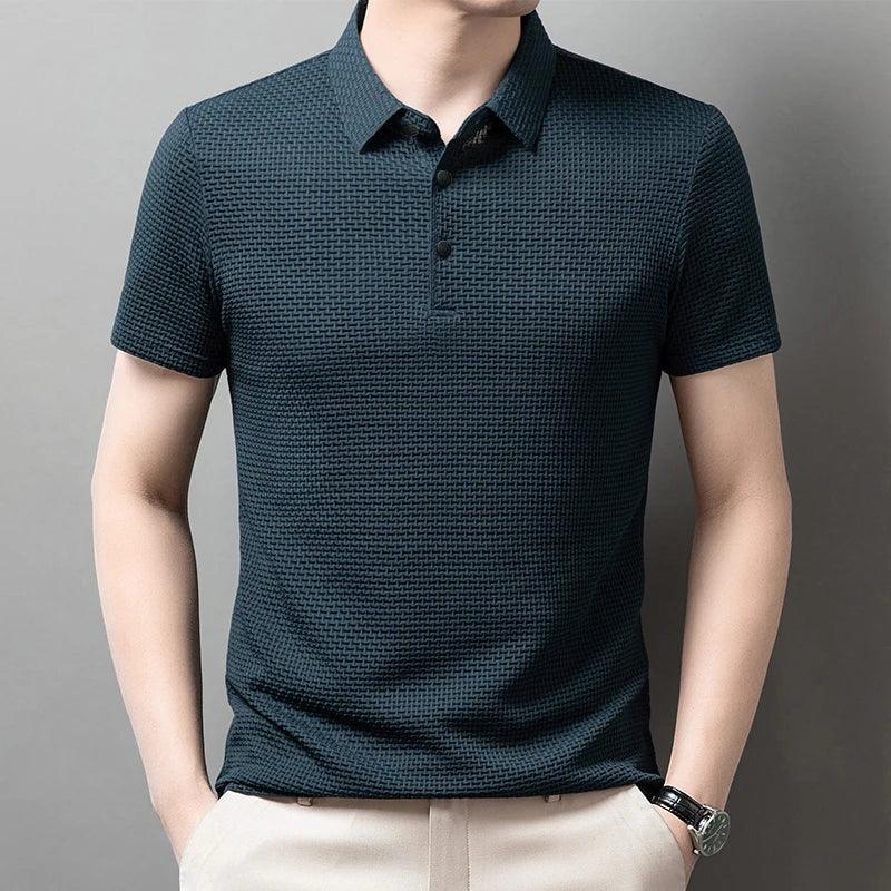 AirKnit Breathable Textured Polo Shirt - Image 12