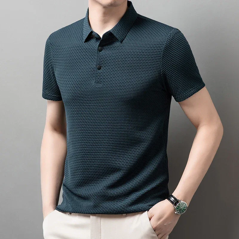 AirKnit Breathable Textured Polo Shirt - Image 14