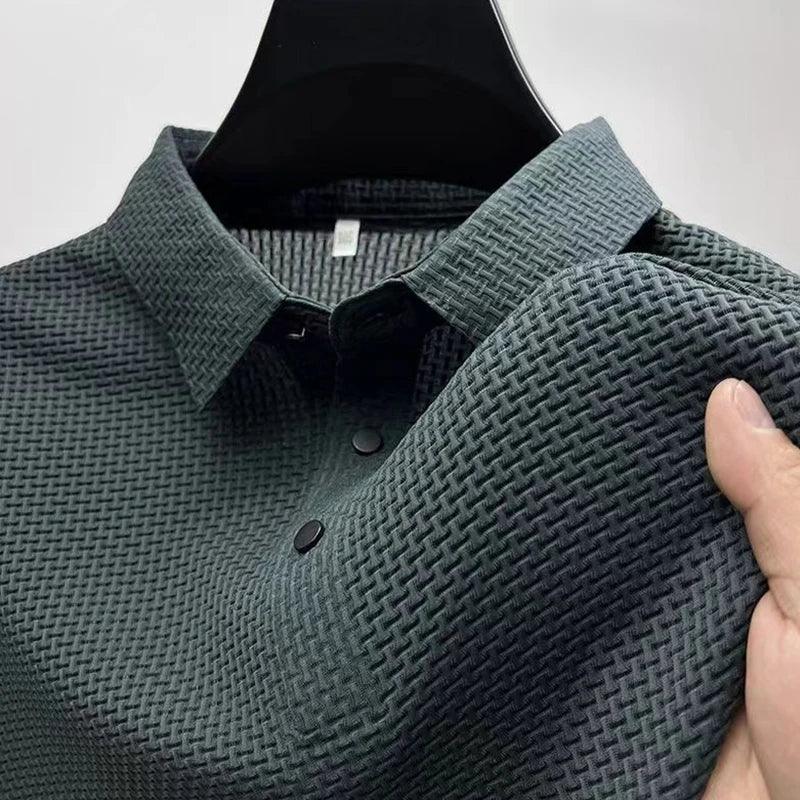 AirKnit Breathable Textured Polo Shirt - Image 15