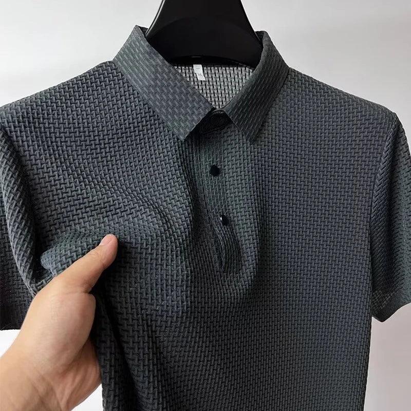 AirKnit Breathable Textured Polo Shirt - Image 16