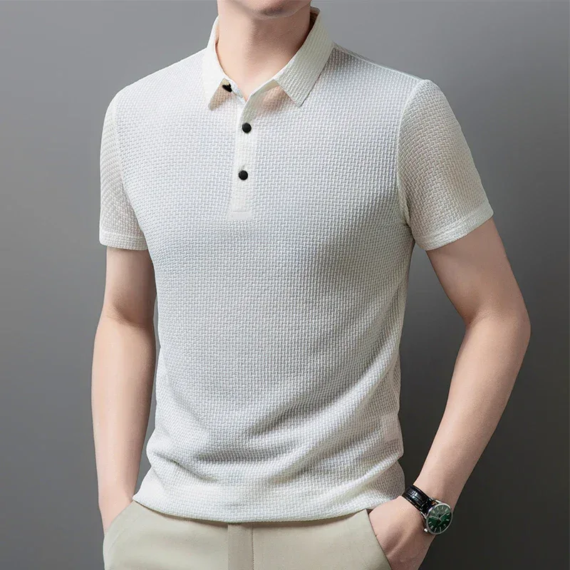 AirKnit Breathable Textured Polo Shirt - Image 21