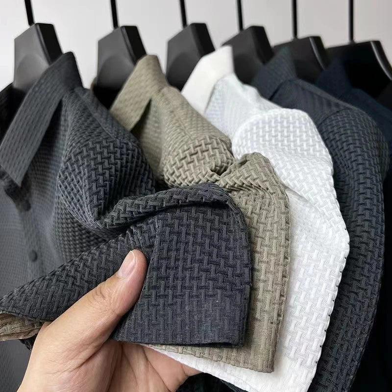 AirKnit Breathable Textured Polo Shirt - Image 5