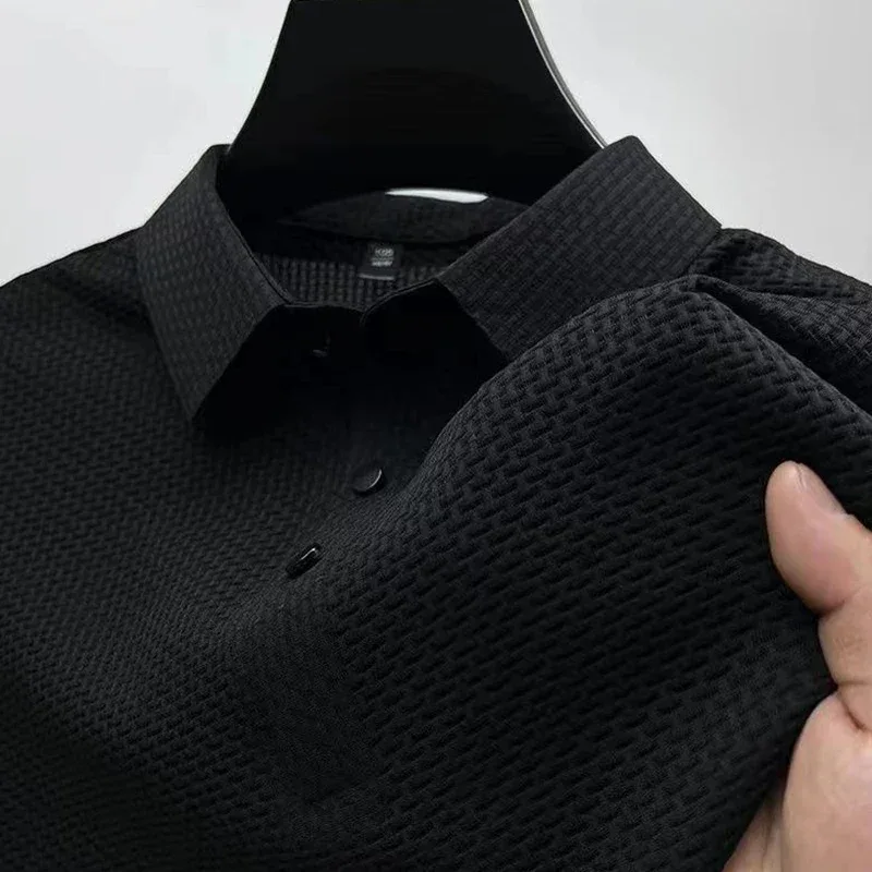 AirKnit Breathable Textured Polo Shirt - Image 6