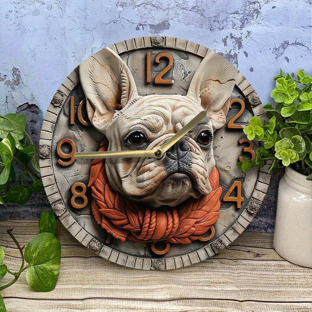 French Bulldog Silent Wall Clock - Image 2