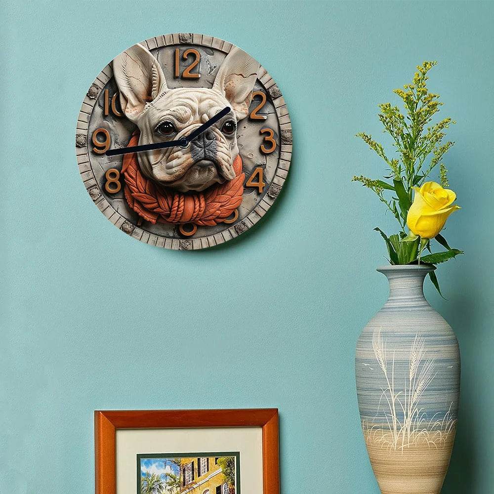 French Bulldog Silent Wall Clock - Image 4