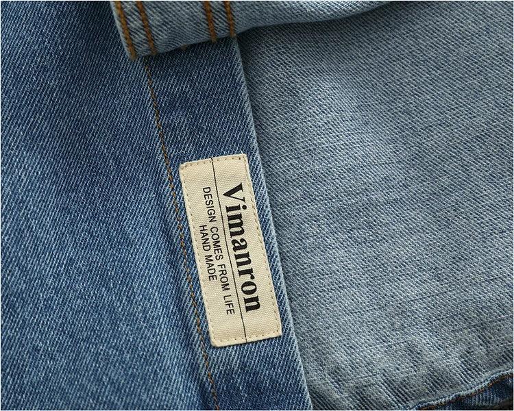American Casual Men's Long Sve Denim irt Pure Cotton Heavyweight Waed Vintage Workwear Layering irt Jaet - Image 34