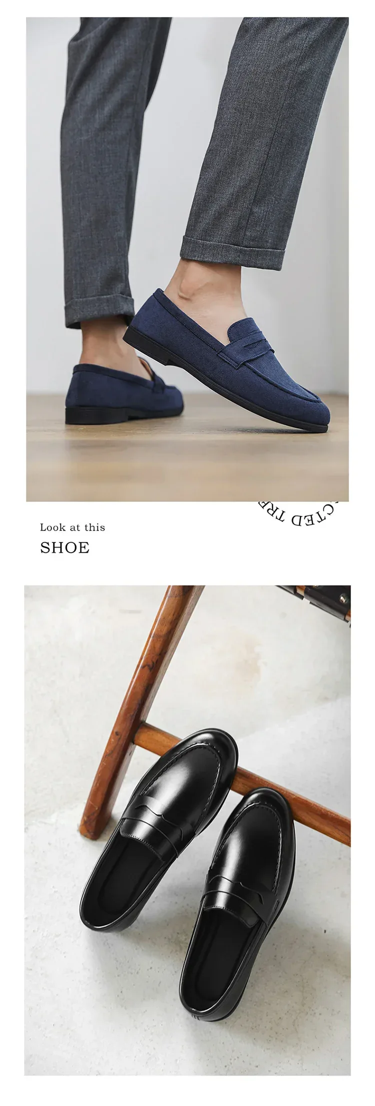Autumn Suede Loafers Man Large Size 45 Comfort Slip-on Casual Shoes Men Flats Retro Brown Moccasins For Men zapatos de hombre - Image 19