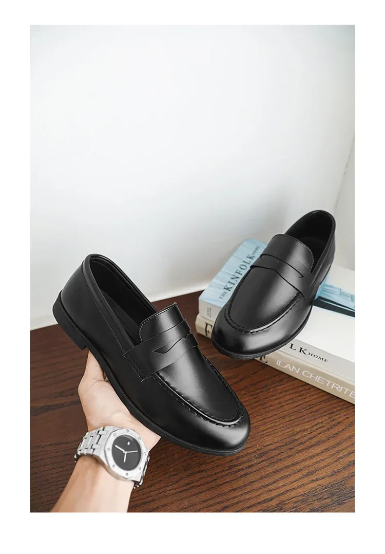 Autumn Suede Loafers Man Large Size 45 Comfort Slip-on Casual Shoes Men Flats Retro Brown Moccasins For Men zapatos de hombre - Image 29