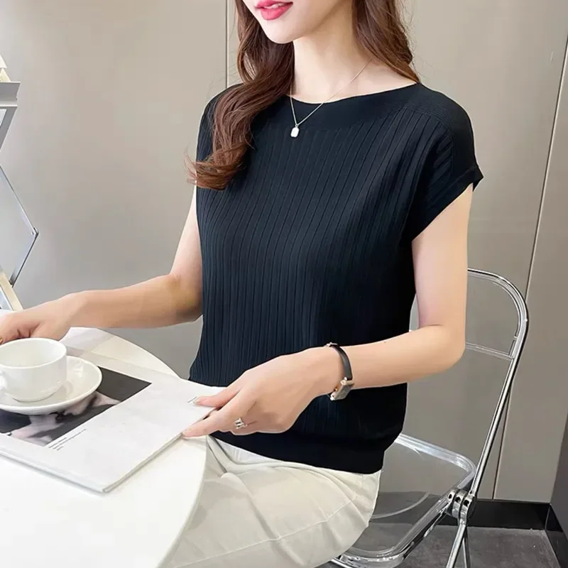 Blusas Mujer De Moda 2025Verano Short Sleeve Knitted Tops Sweater Women Pullovers Sweaters For Women Woman Sweaters Blusa - Image 27