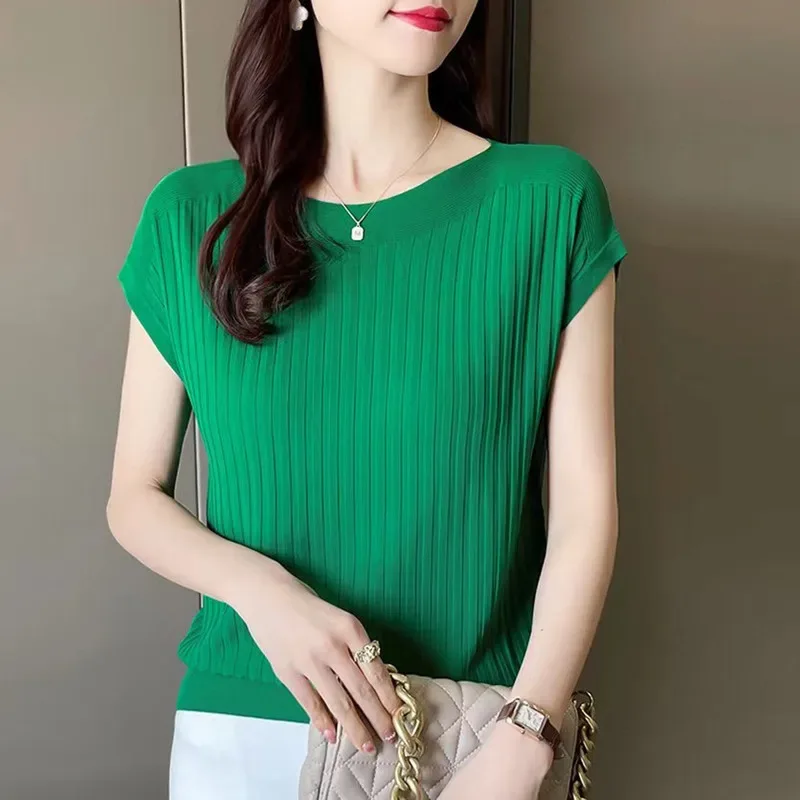 Blusas Mujer De Moda 2025Verano Short Sleeve Knitted Tops Sweater Women Pullovers Sweaters For Women Woman Sweaters Blusa - Image 29