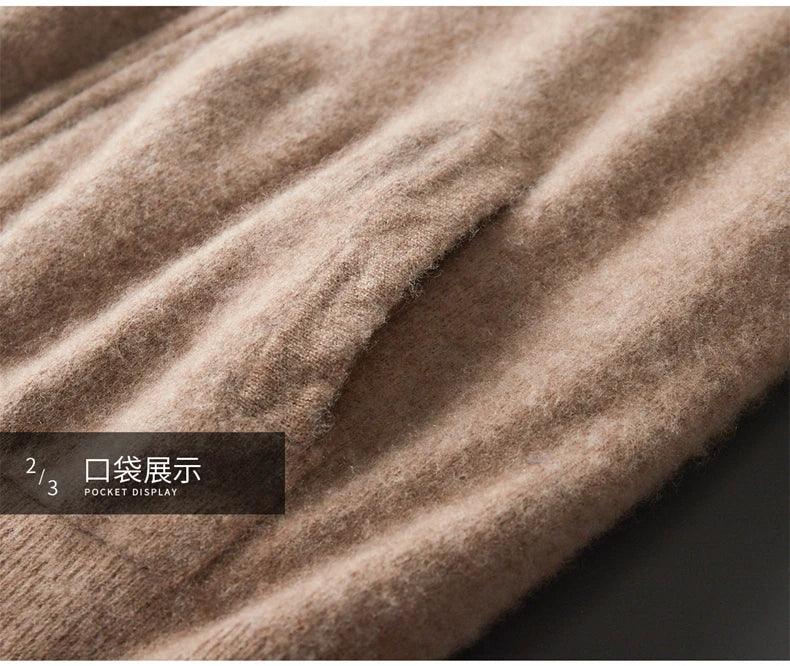 Cashmere Hooded Zip Cardigan - Image 14
