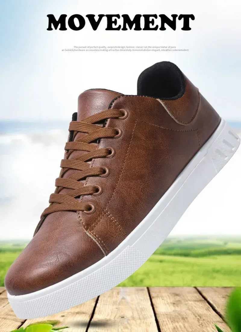 Casual Shoes Loafers British Leather Sneakers Flats Shoes Classic Men Leather Shoes Spring Summer New Trendy Designer Loafers - Image 10