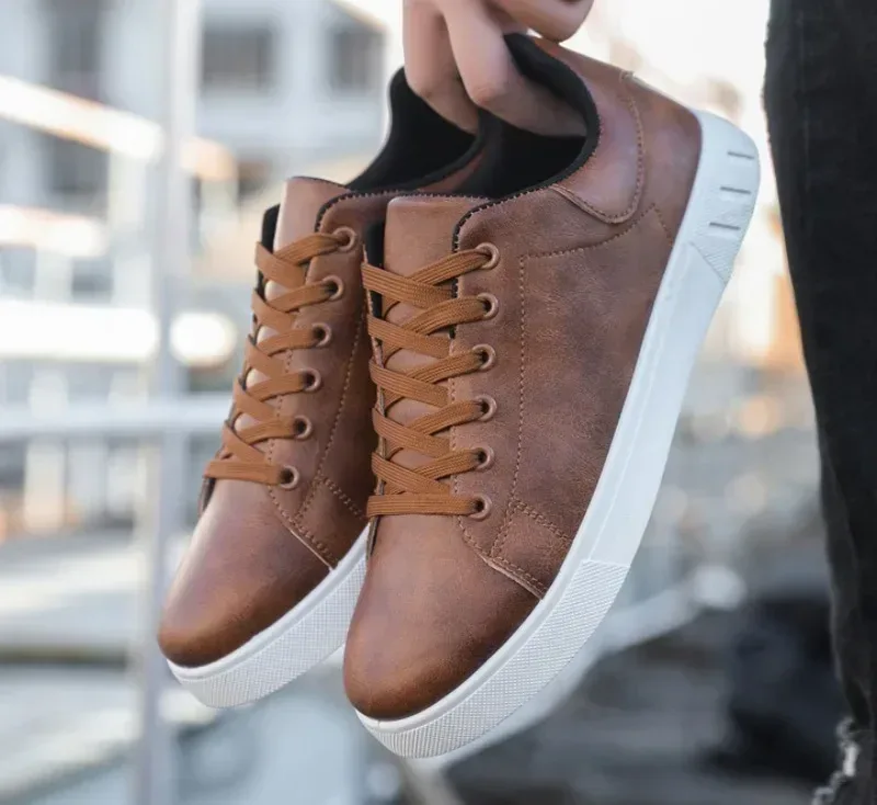 Casual Shoes Loafers British Leather Sneakers Flats Shoes Classic Men Leather Shoes Spring Summer New Trendy Designer Loafers - Image 19