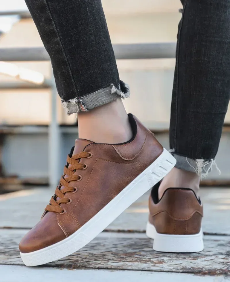 Casual Shoes Loafers British Leather Sneakers Flats Shoes Classic Men Leather Shoes Spring Summer New Trendy Designer Loafers - Image 21