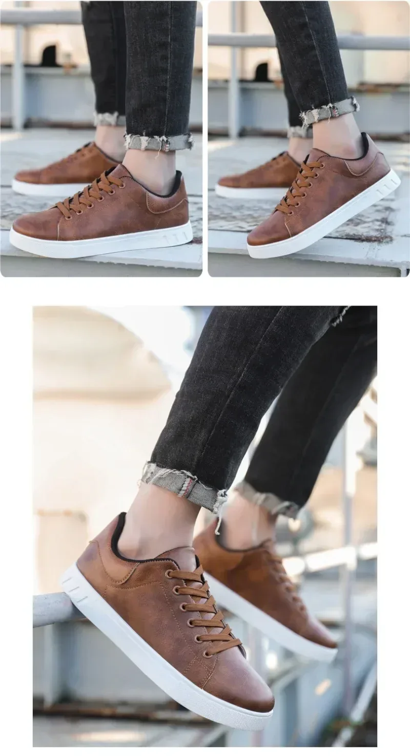 Casual Shoes Loafers British Leather Sneakers Flats Shoes Classic Men Leather Shoes Spring Summer New Trendy Designer Loafers - Image 22