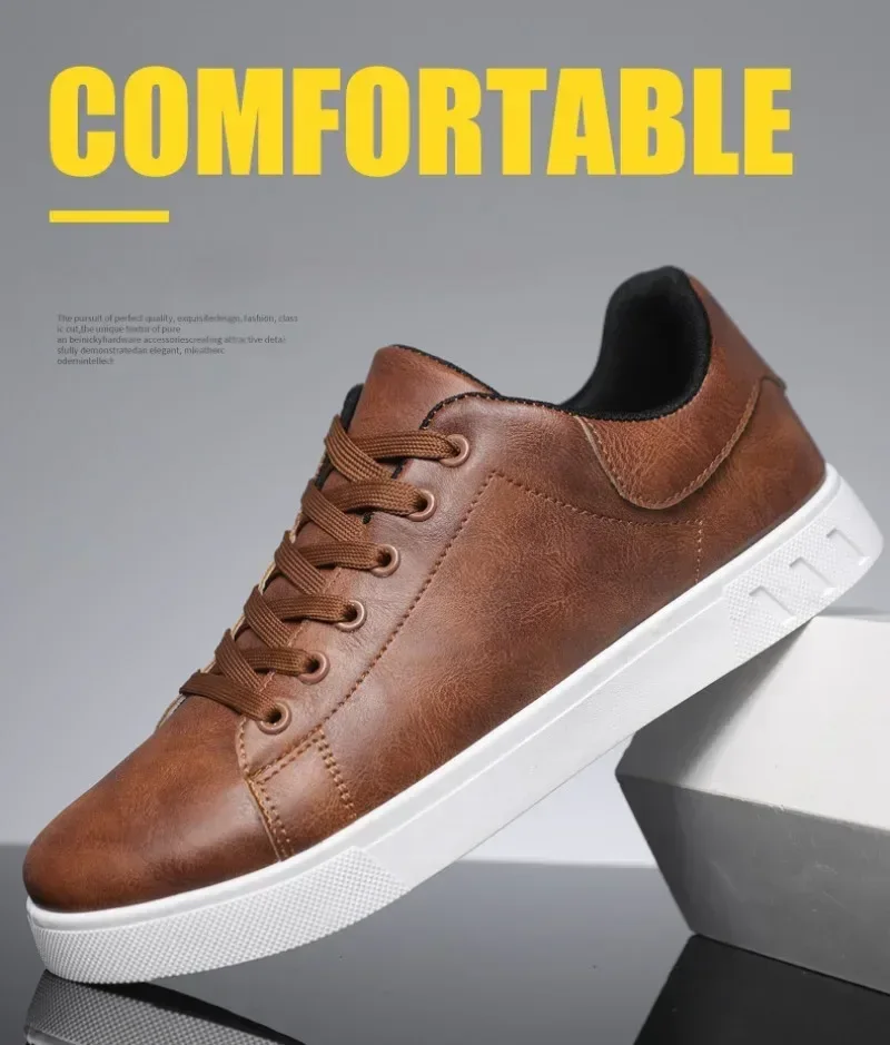 Casual Shoes Loafers British Leather Sneakers Flats Shoes Classic Men Leather Shoes Spring Summer New Trendy Designer Loafers - Image 8