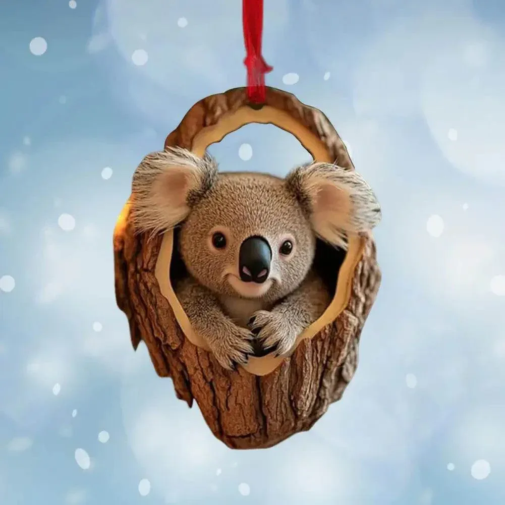 Cute Forest Animals Christmas Ornaments - Image 5