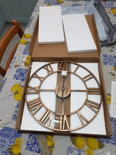 Classic Roman Numeral Metal Wall Clock - Image 16